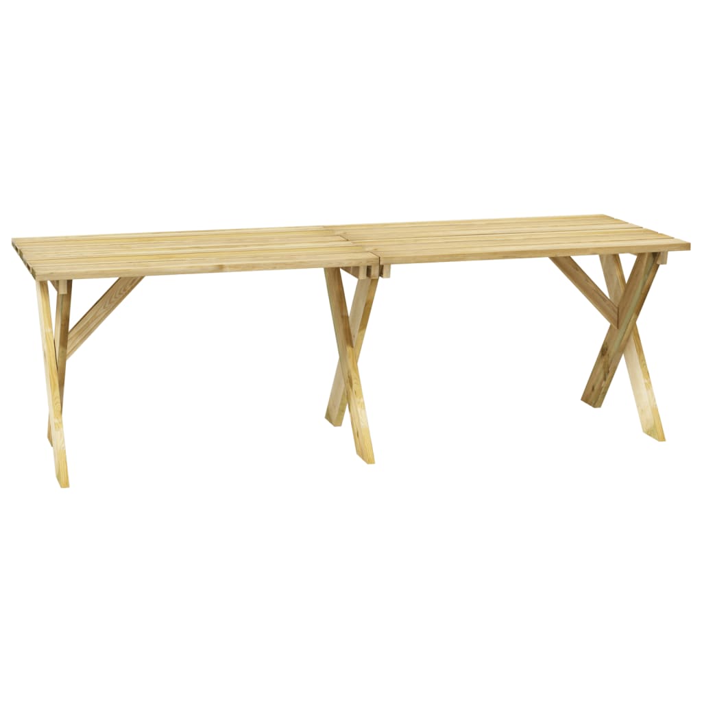 Table de jardin 220x73x70 cm bois de pin imprégné