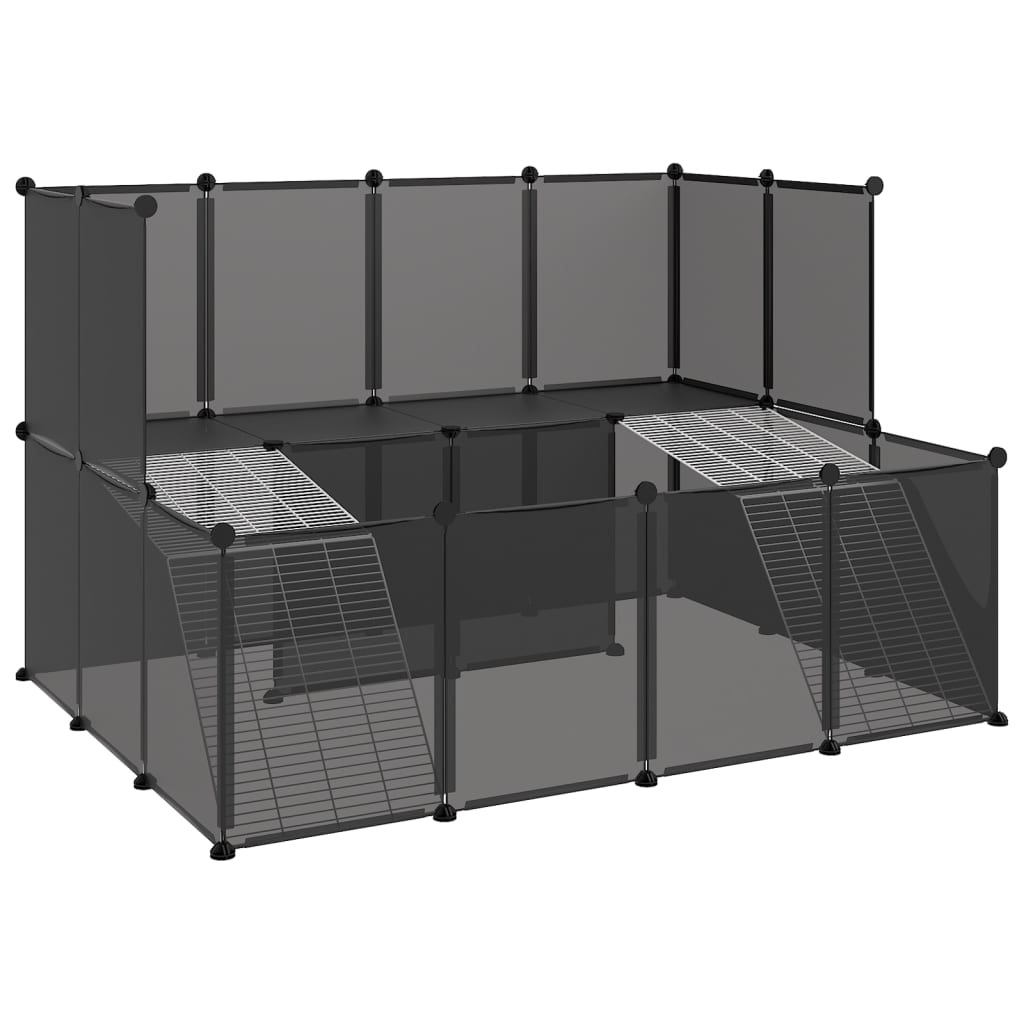 Dierenhok klein 143x107x93 polypropeen en staal