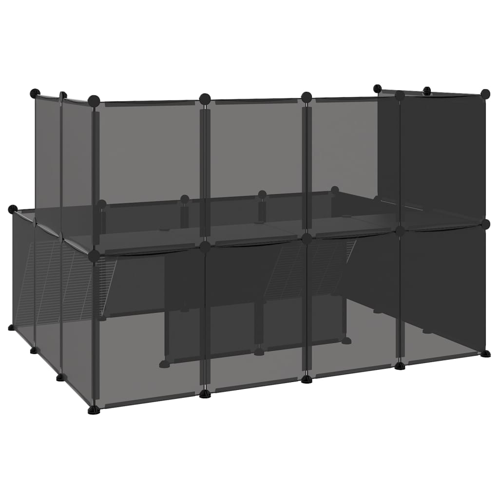 Dierenhok klein 143x107x93 polypropeen en staal