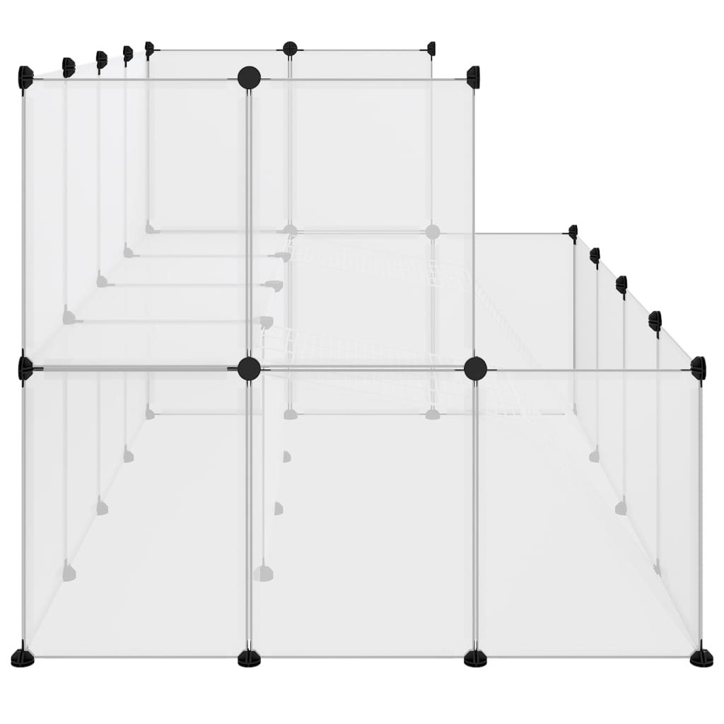 Dierenhok klein 143x107x93 polypropeen en staal