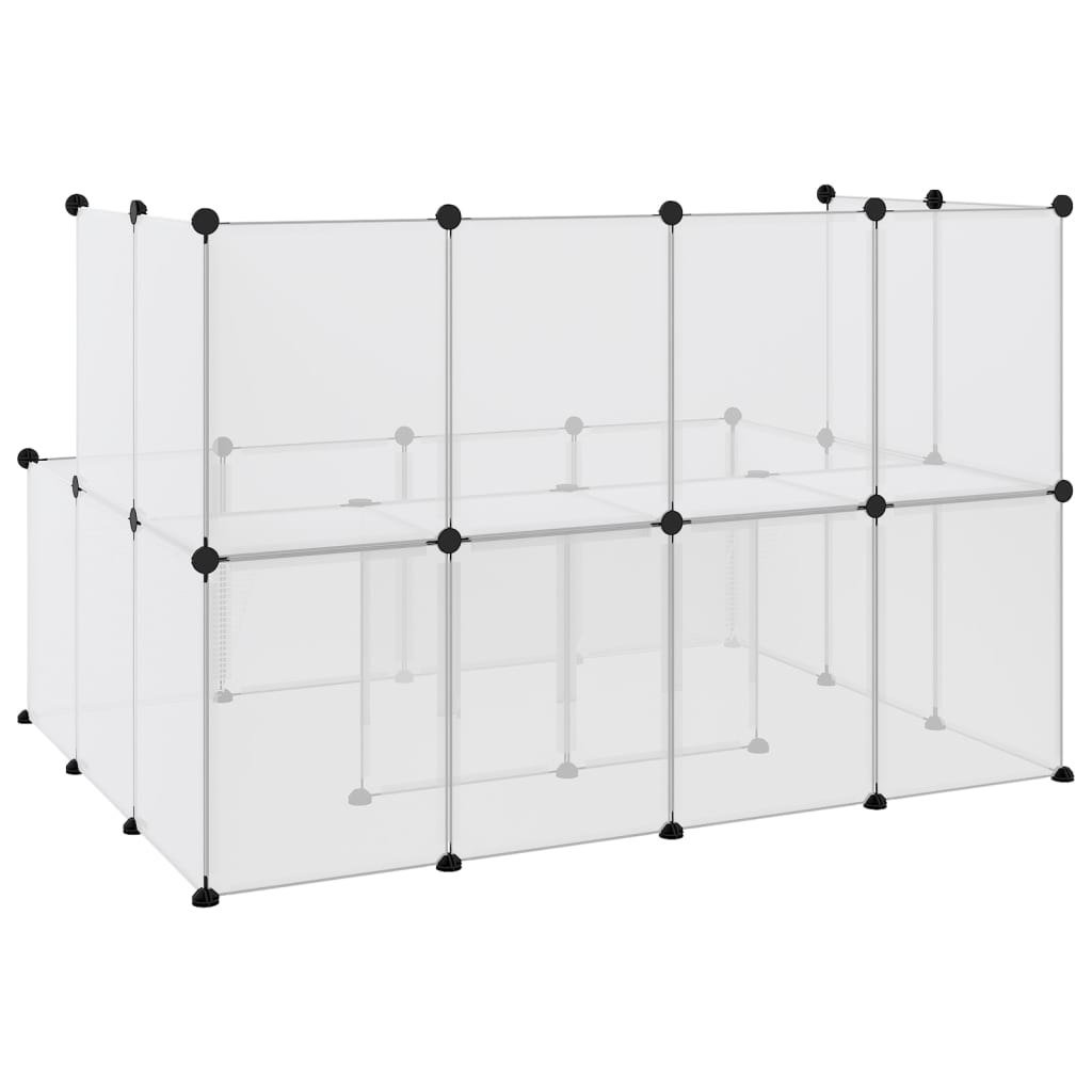 Dierenhok klein 143x107x93 polypropeen en staal