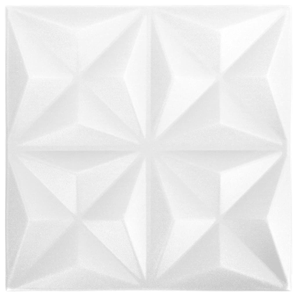 12 pcs Panneaux muraux 3D diamant 3 m² 50x50 cm gris