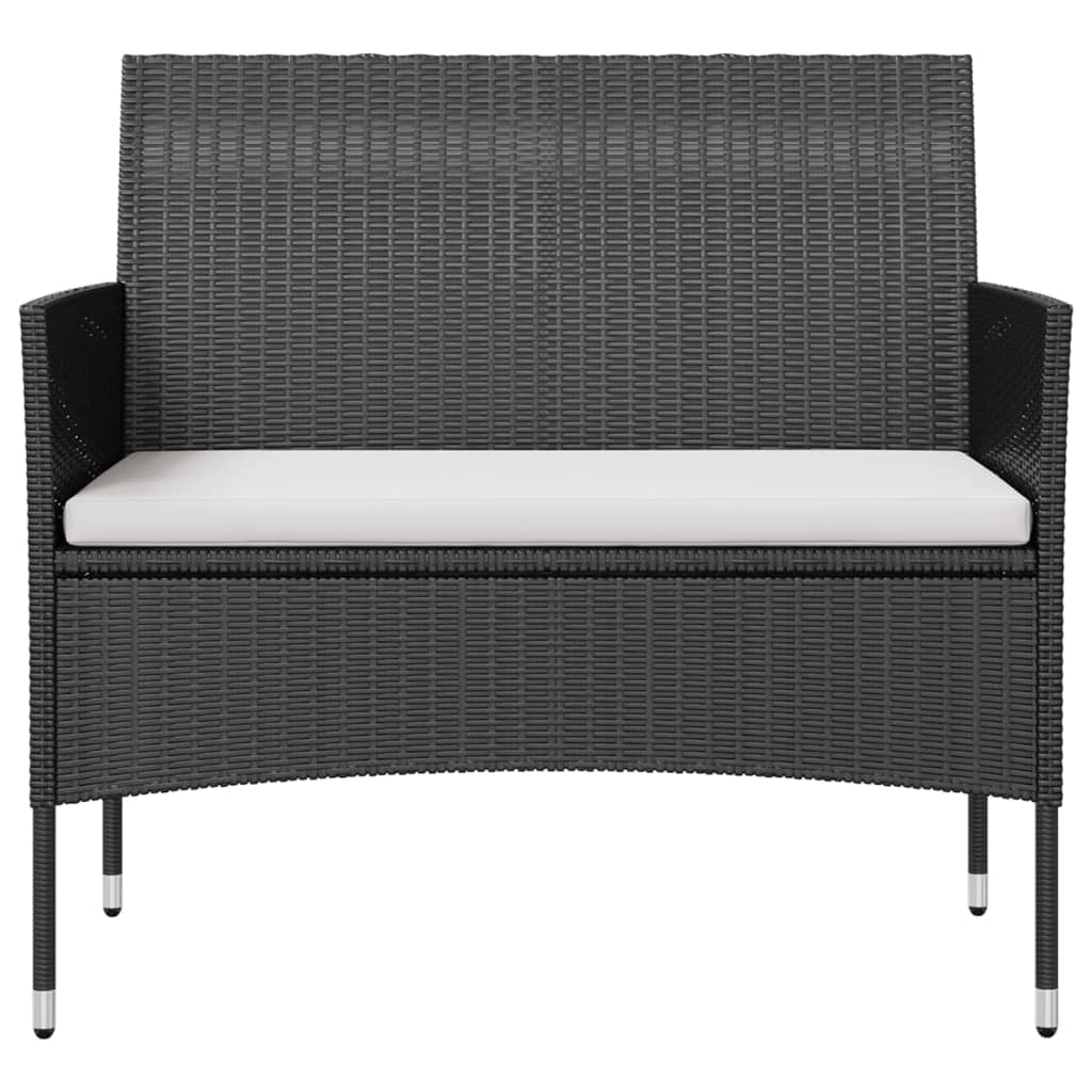 8-delige Loungeset met kussens poly rattan