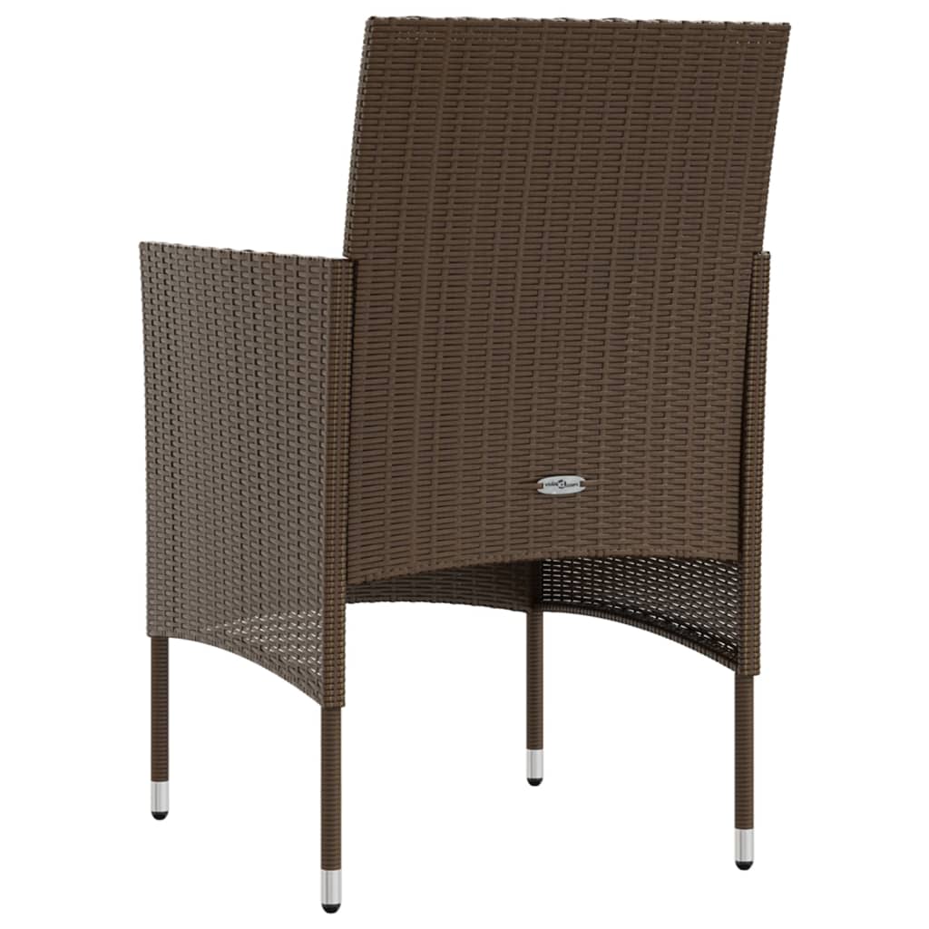 8-delige Loungeset met kussens poly rattan