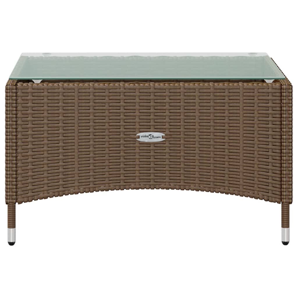 8-delige Loungeset met kussens poly rattan