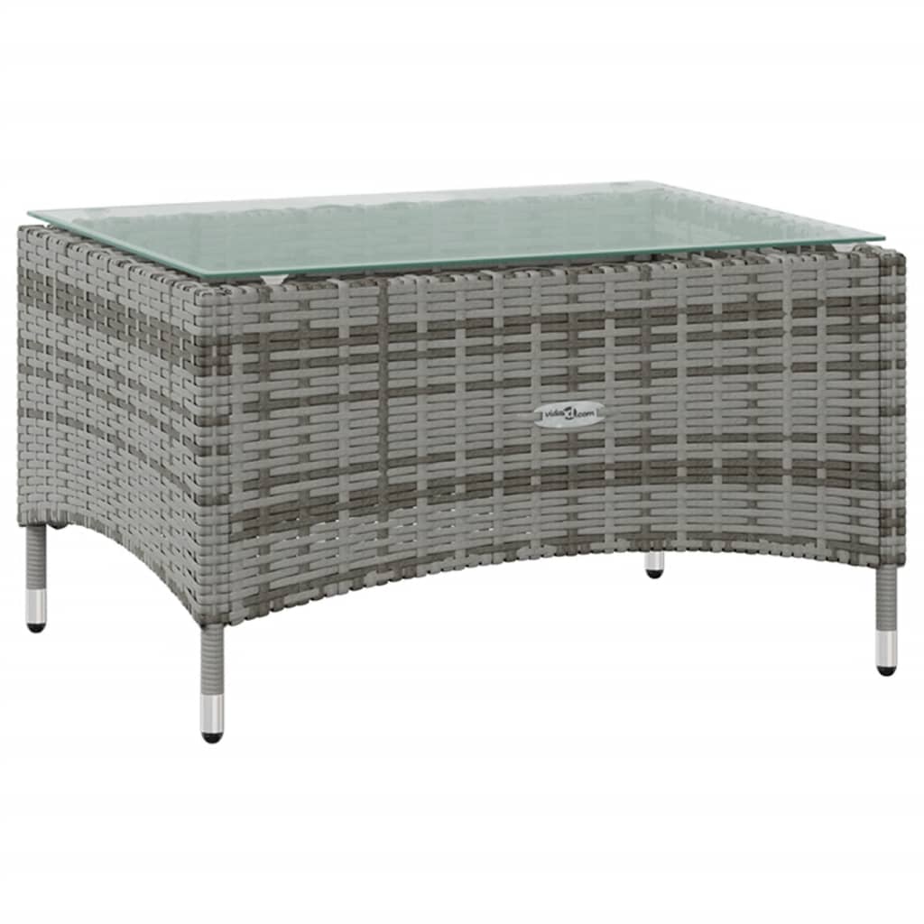 8-delige Loungeset met kussens poly rattan