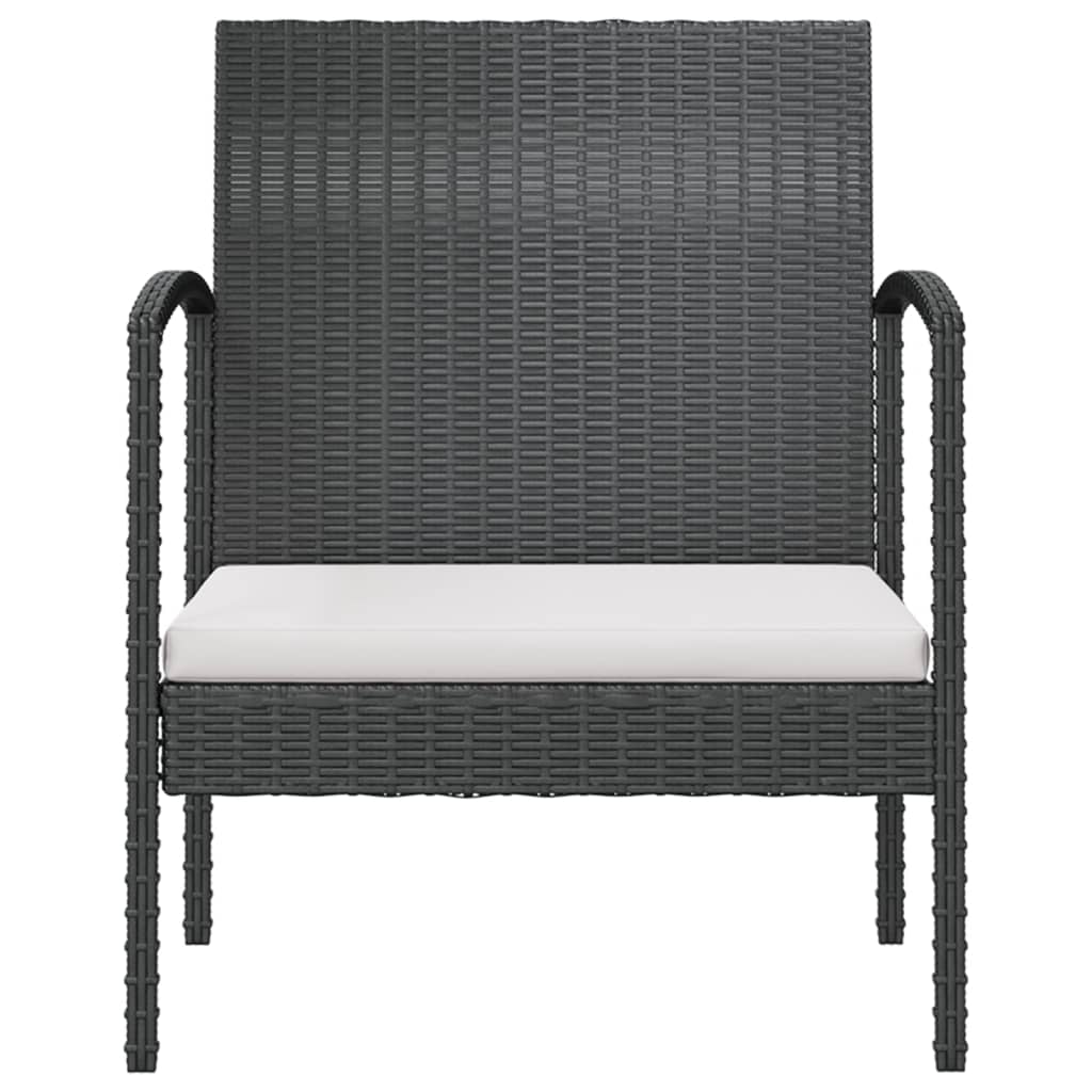 8-delige Loungeset met kussens poly rattan