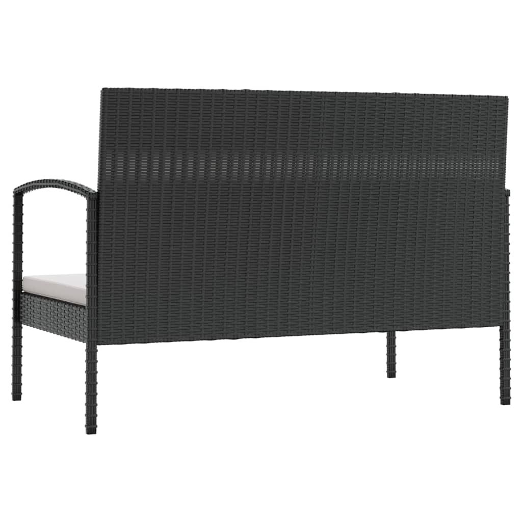 8-delige Loungeset met kussens poly rattan