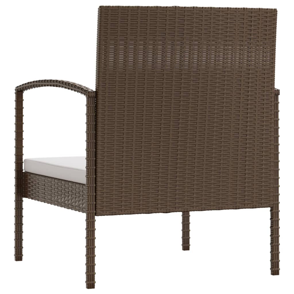 8-delige Loungeset met kussens poly rattan