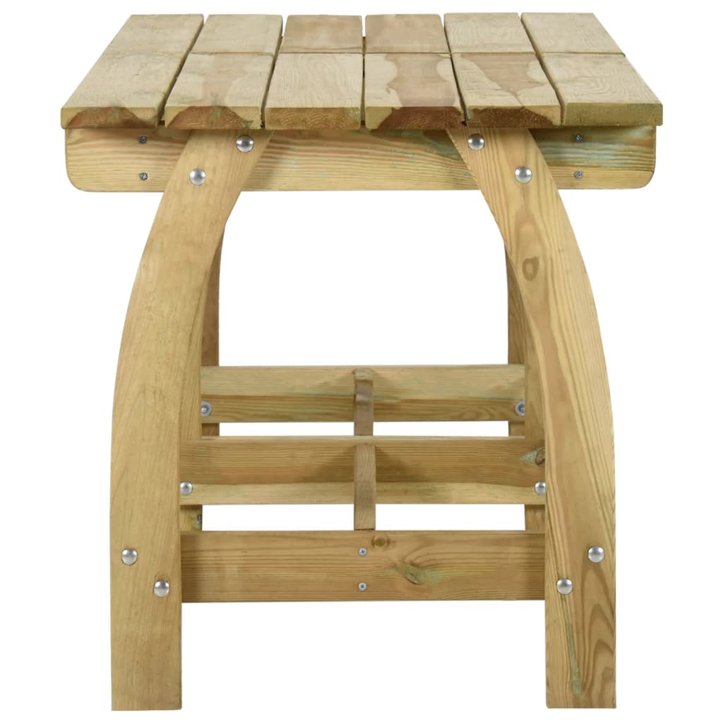 Ensemble de jardin 3 pièces en bois de pin imprégné