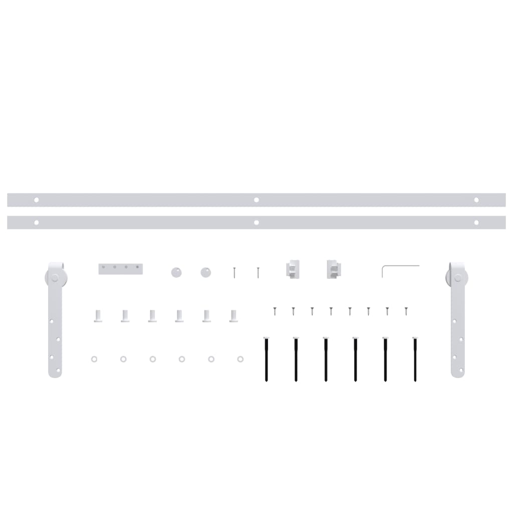 Ophangset voor minischuifdeur 183 cm koolstofstaal