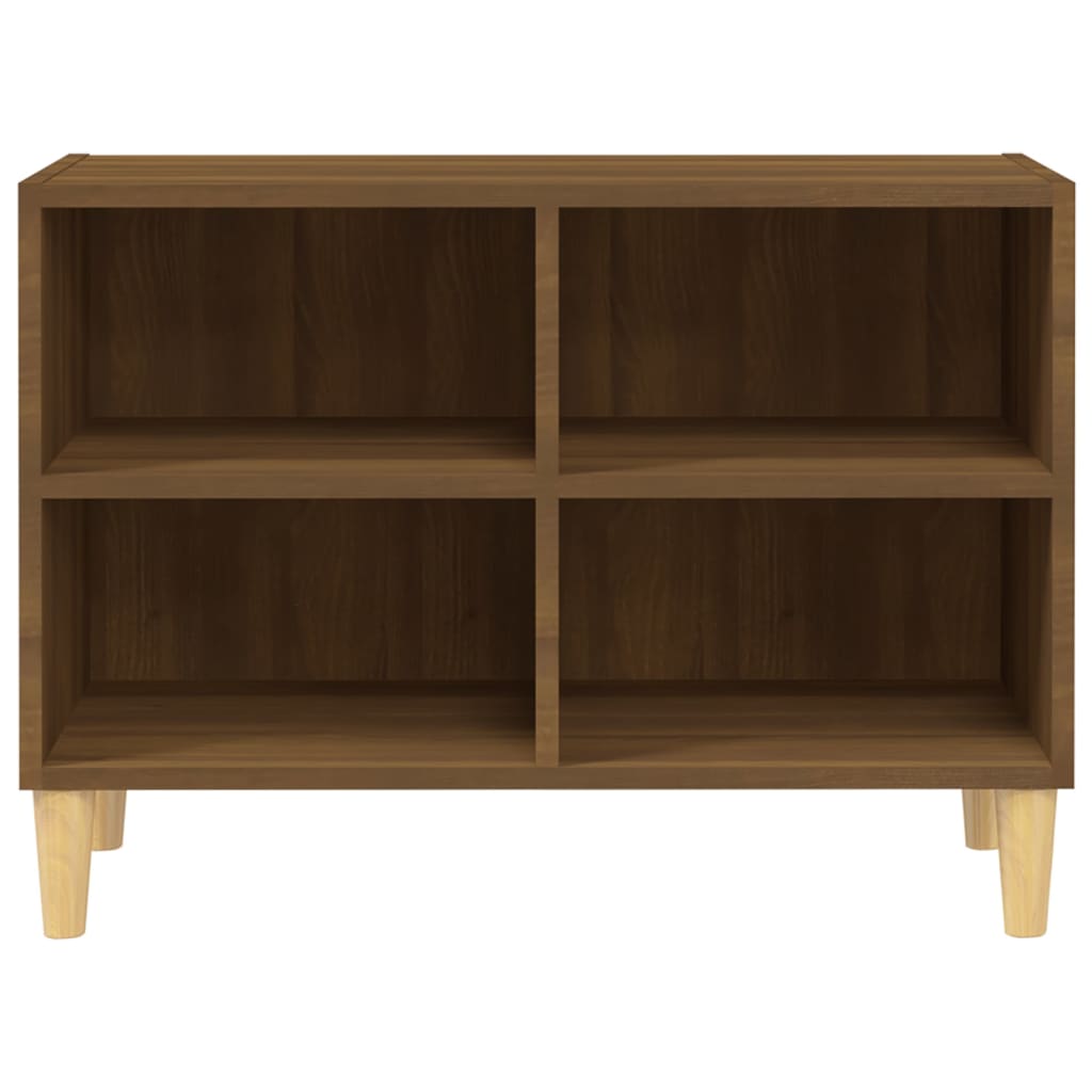 Tv-meubel met houten poten 69,5x30x50 cm sonoma eikenkleurig