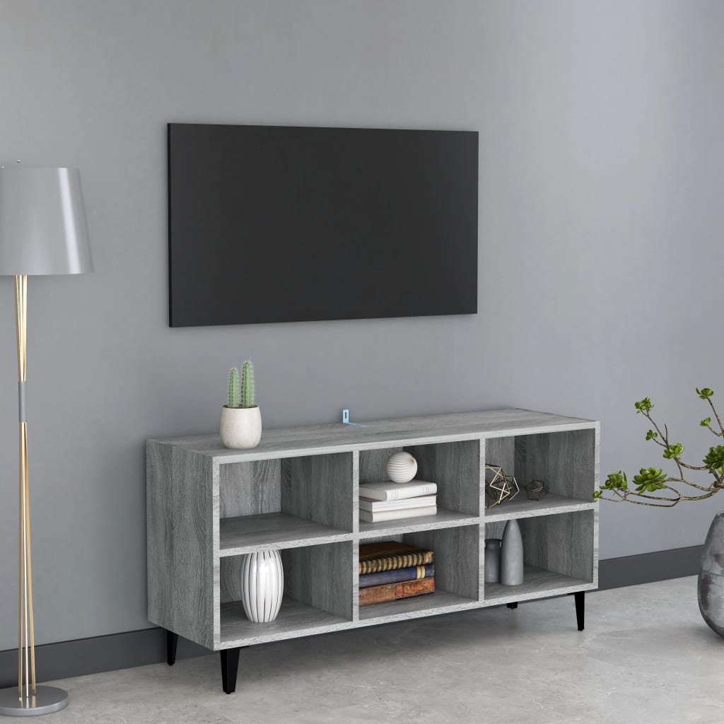 Tv-meubel met metalen poten 69,5x30x50 cm