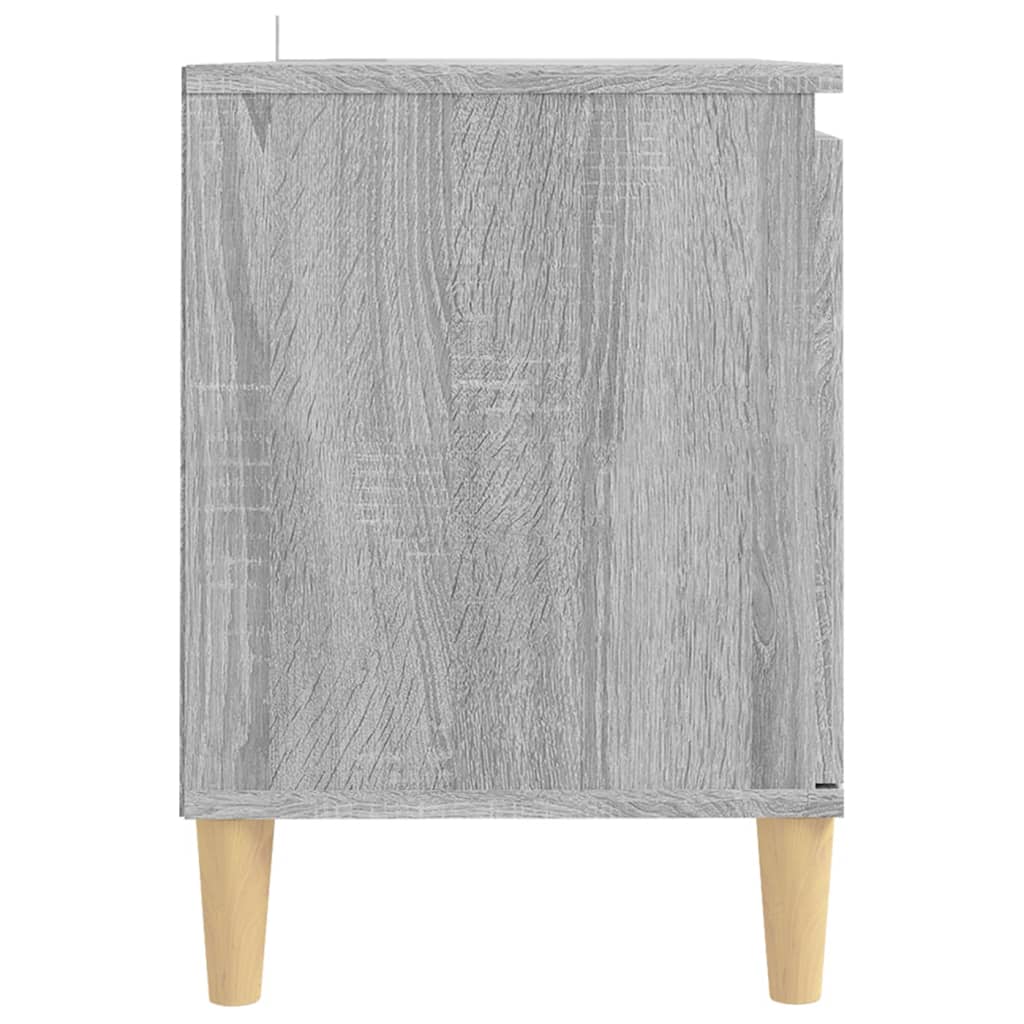 Tv-meubel met houten poten 103,5x35x50 cm eikenkleurig