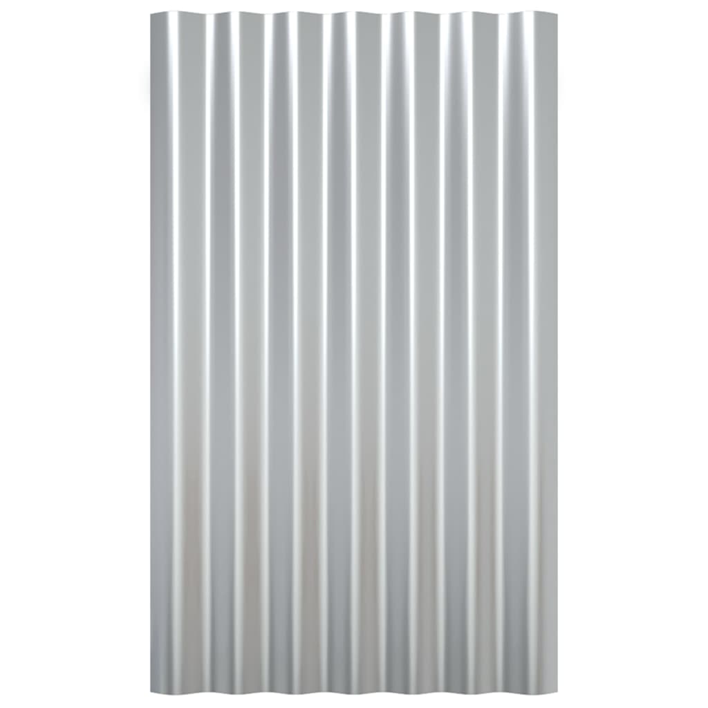 Panneaux de toit 36 ​​pcs 80x36 cm en acier thermolaqué