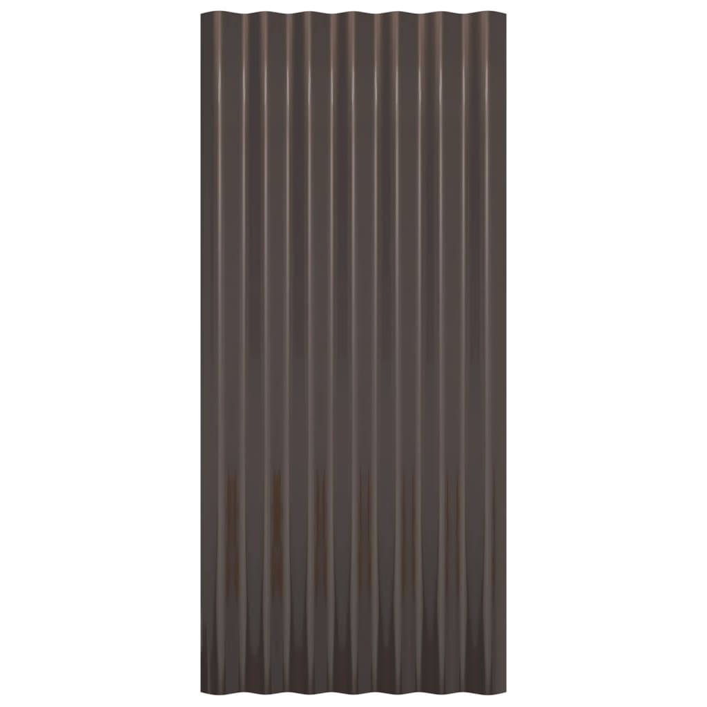 Panneaux de toit 36 ​​pcs 80x36 cm en acier thermolaqué