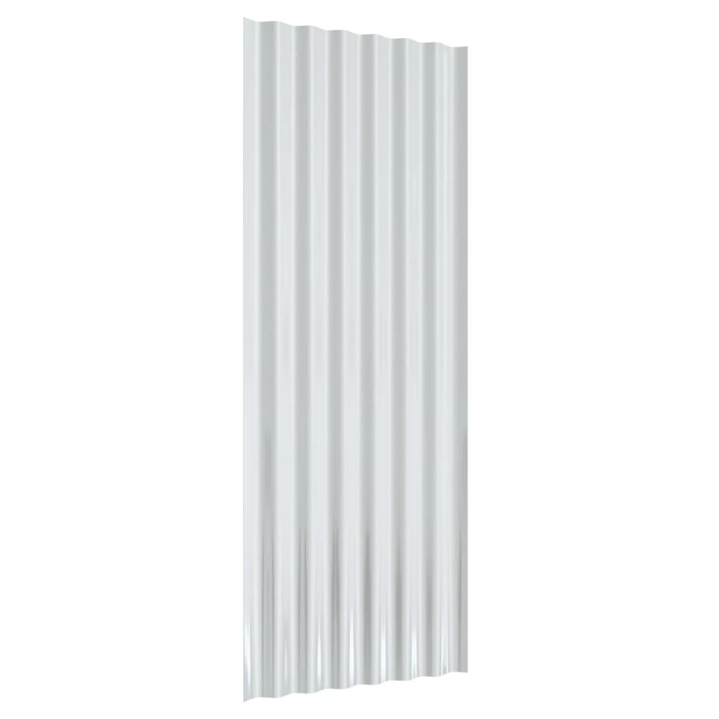 Panneaux de toit 36 ​​pcs 80x36 cm en acier thermolaqué