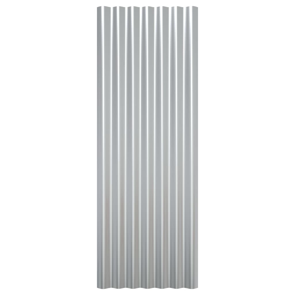 Panneaux de toit 36 ​​pcs 80x36 cm en acier thermolaqué