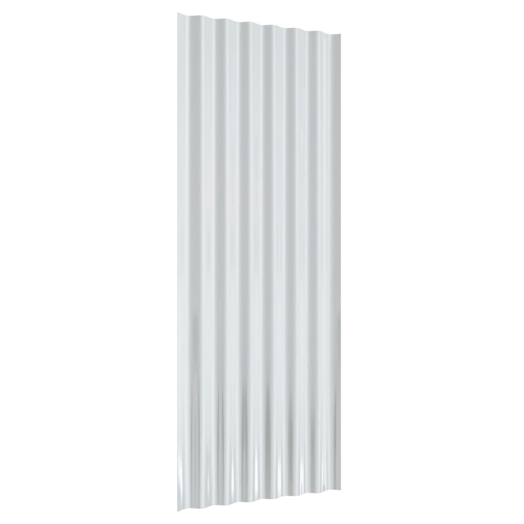 Panneaux de toit 36 ​​pcs 80x36 cm en acier thermolaqué