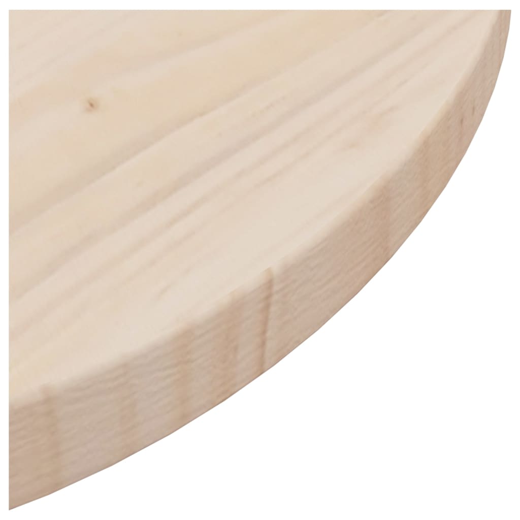 Plateau de table Ø90x2,5 cm en bois de pin massif