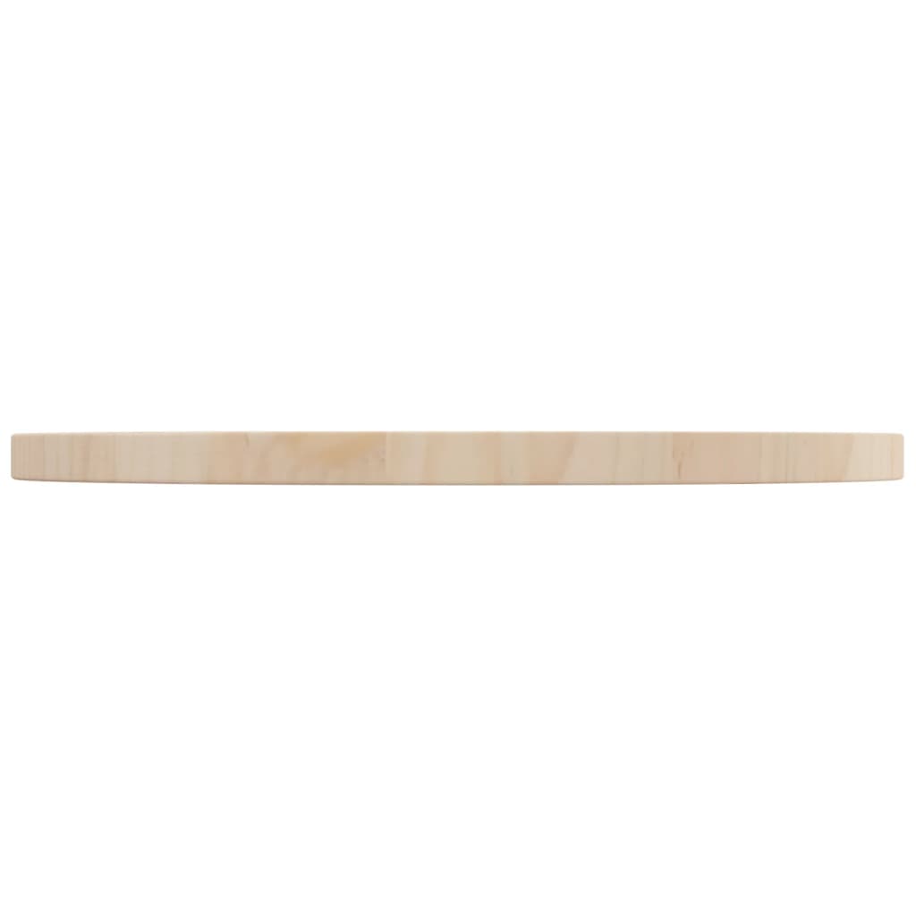 Plateau de table Ø90x2,5 cm en bois de pin massif