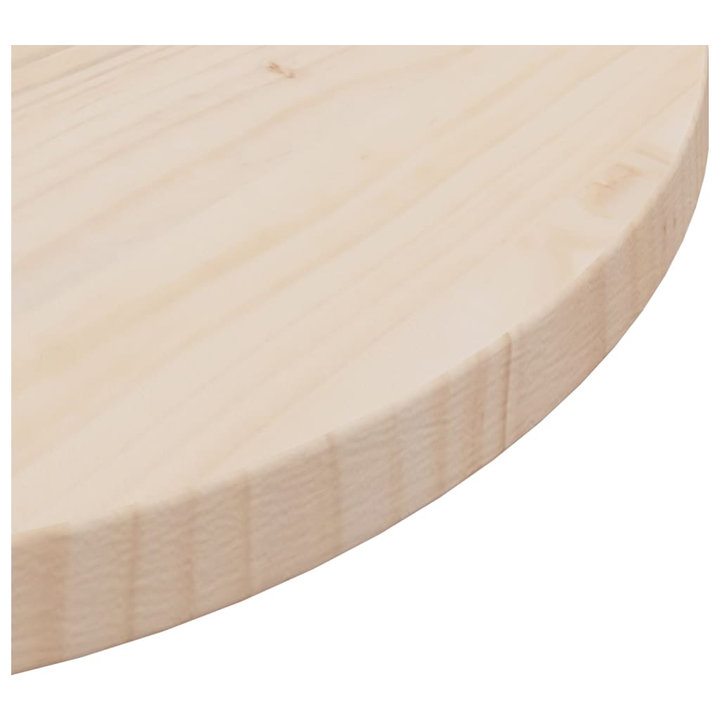 Plateau de table Ø90x2,5 cm en bois de pin massif