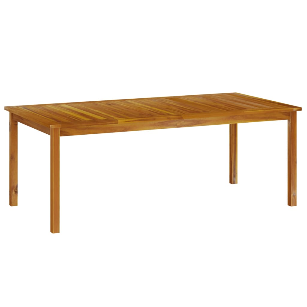 Table de jardin 200x100x75 cm en bois d'acacia massif