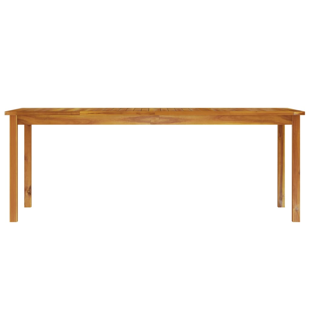 Table de jardin 200x100x75 cm en bois d'acacia massif