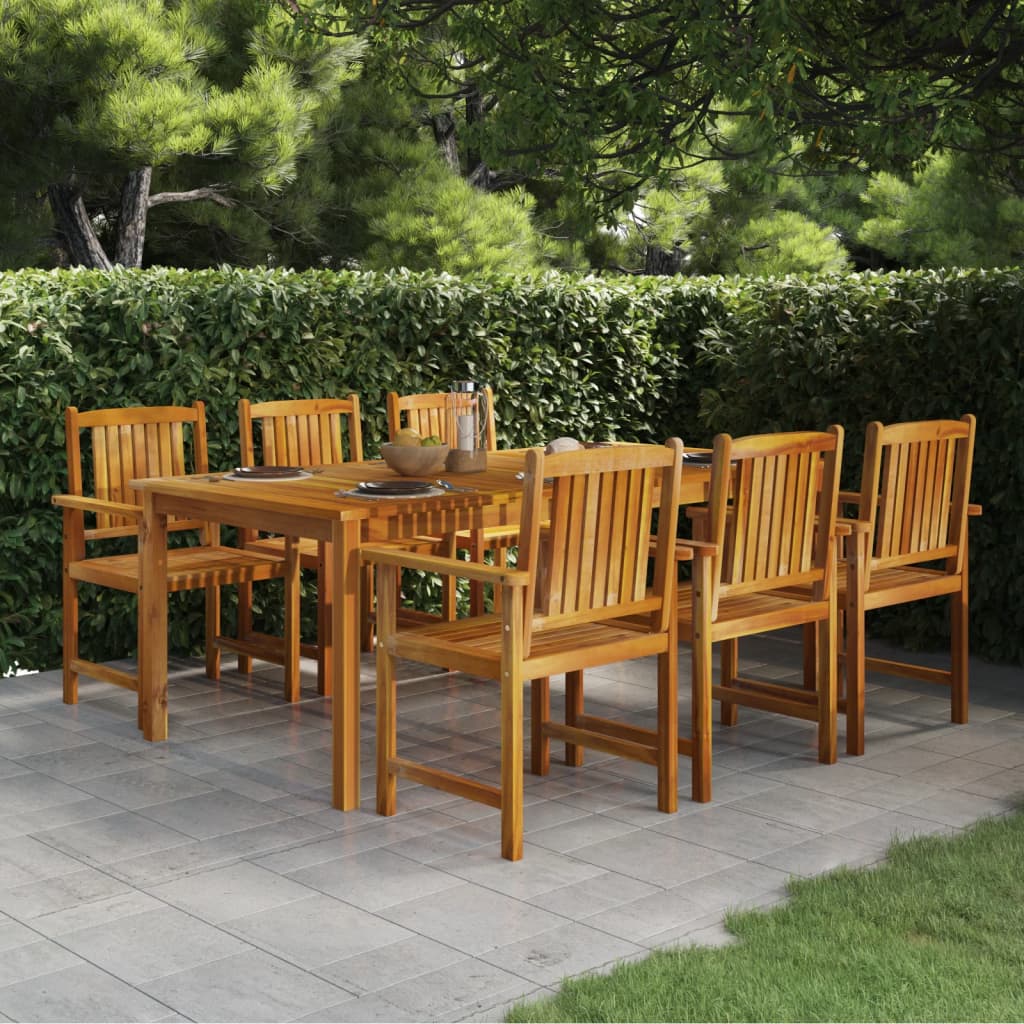 Table de jardin 200x100x74 cm en bois d'acacia massif