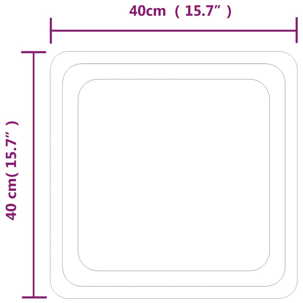 Badkamerspiegel LED 50x50 cm