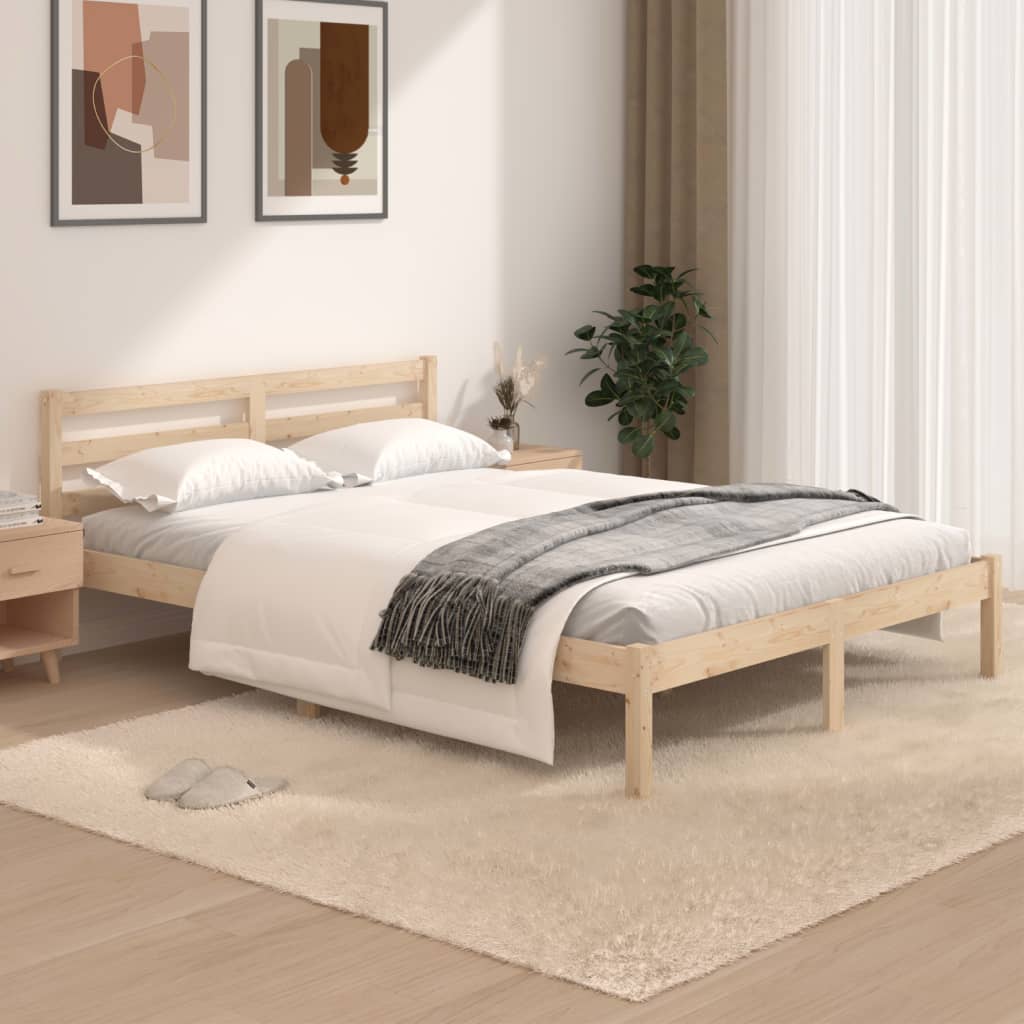 Bedframe massief grenenhout 150x200 cm