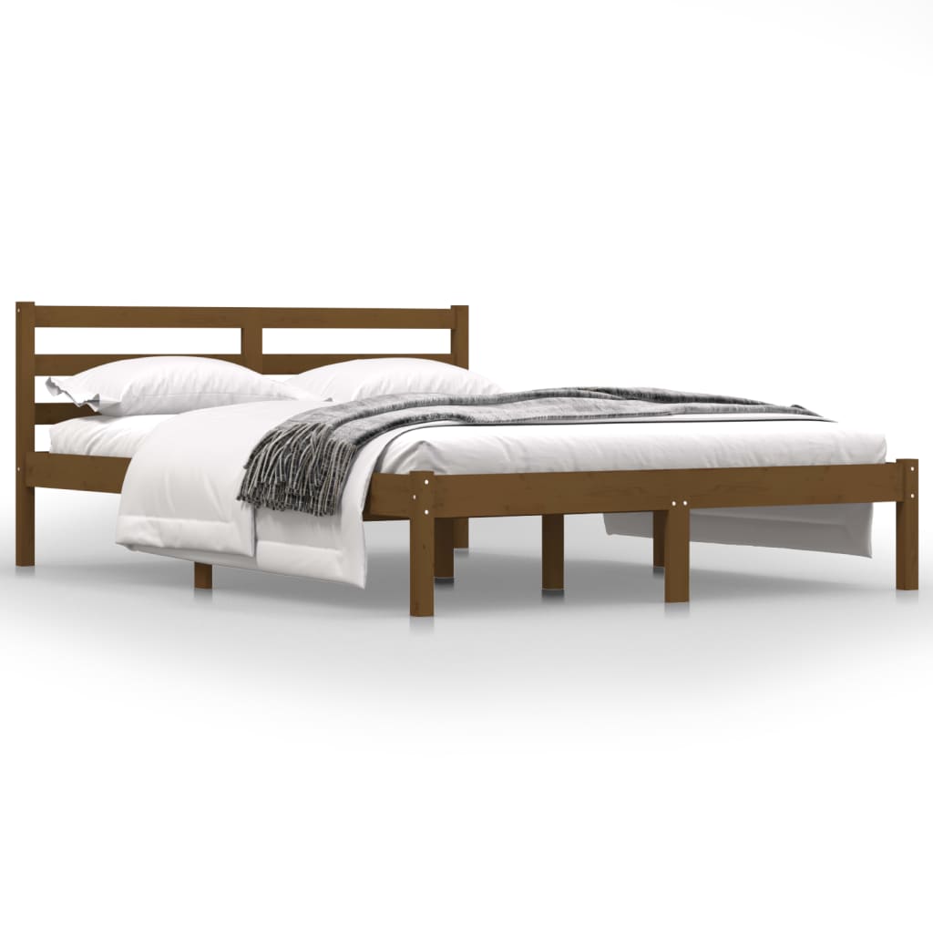 Bedframe massief grenenhout 150x200 cm