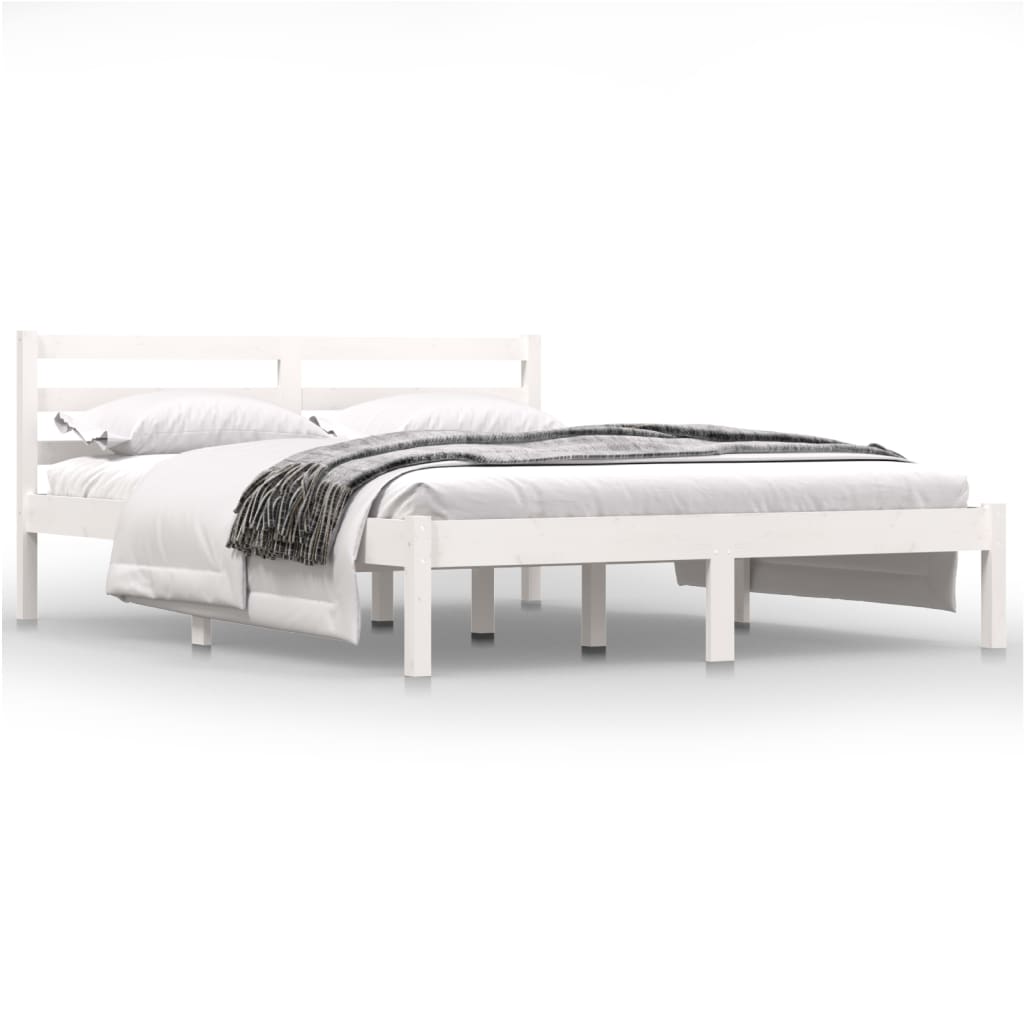 Bedframe massief grenenhout 200x200 cm