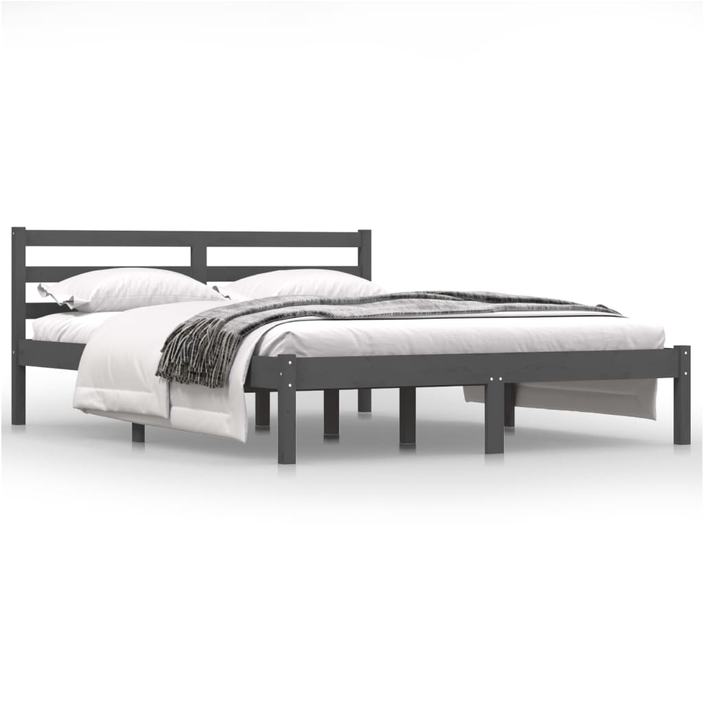 Bedframe massief grenenhout 200x200 cm