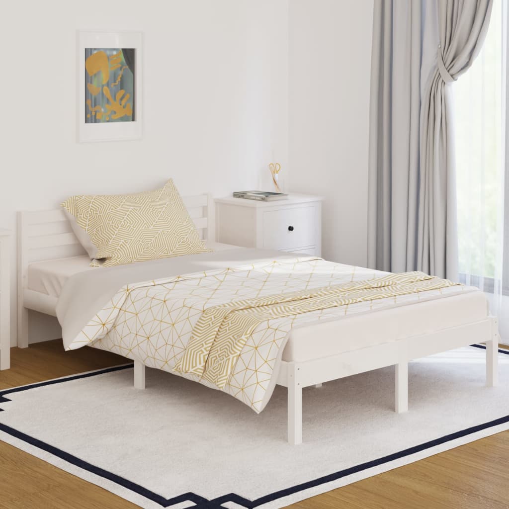 Bedframe massief grenenhout 200x200 cm