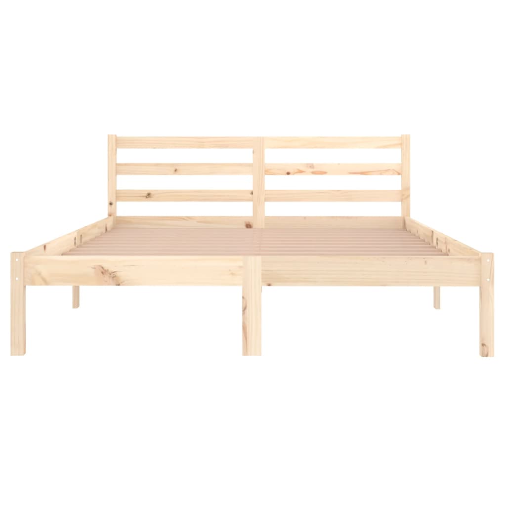 Bedframe massief grenenhout 200x200 cm