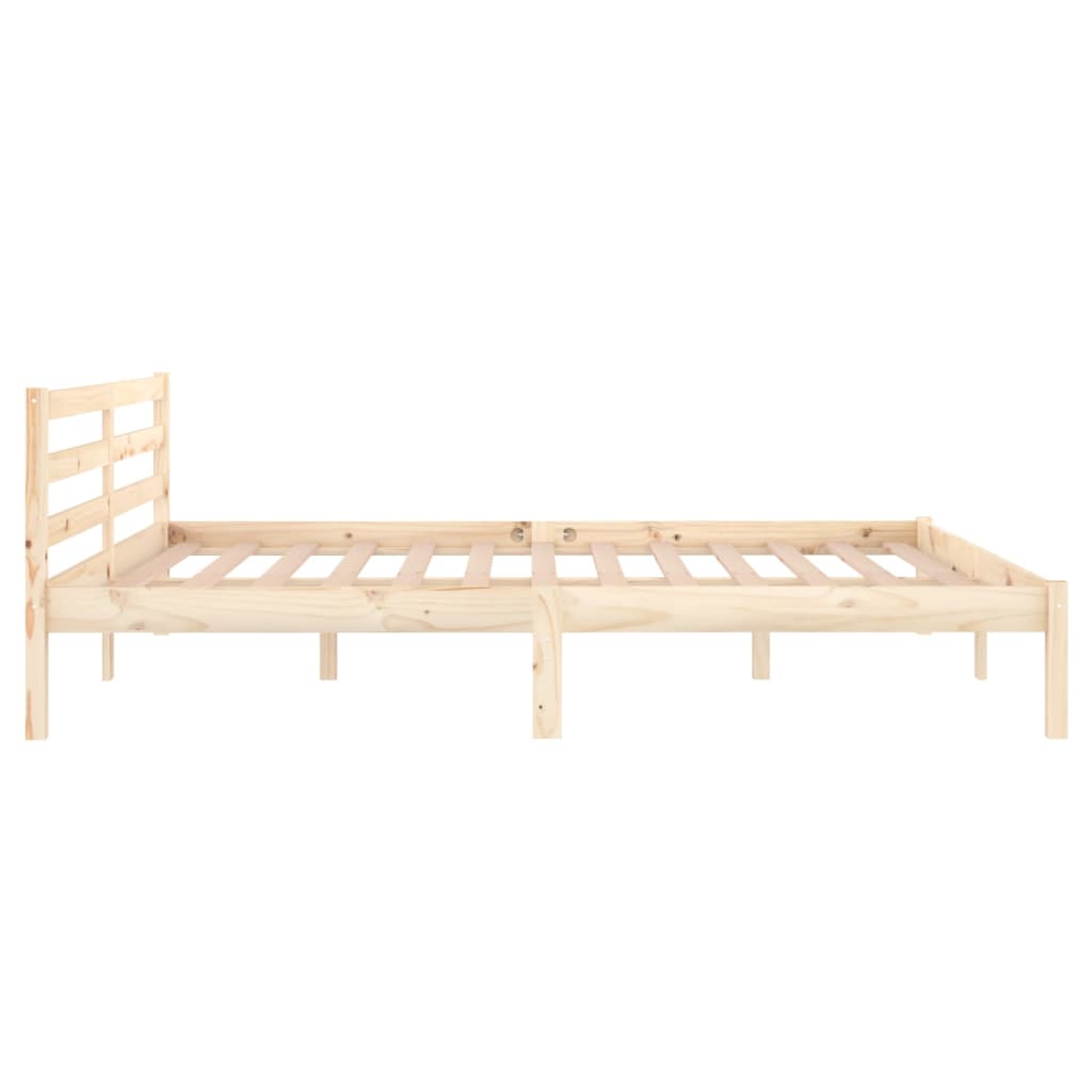 Bedframe massief grenenhout 200x200 cm