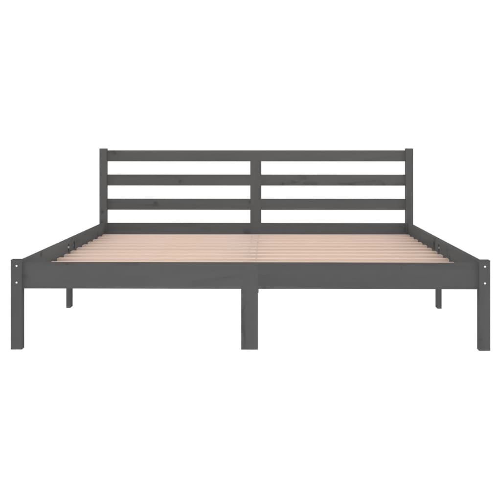 Bedframe massief grenenhout 200x200 cm