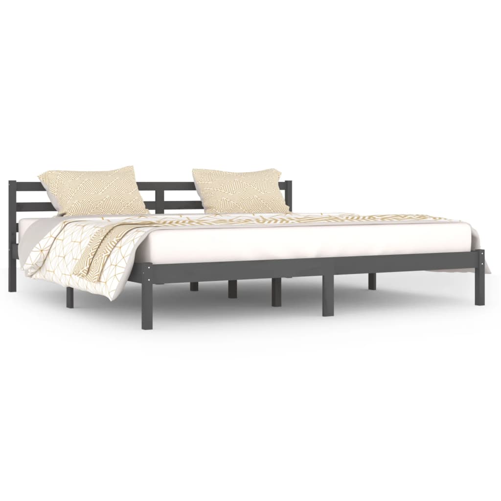 Bedframe massief grenenhout 200x200 cm