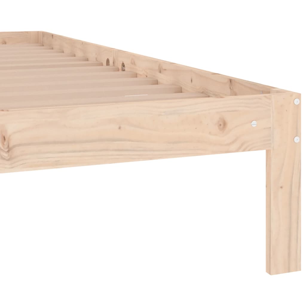 Bedframe massief hout 135x190 cm