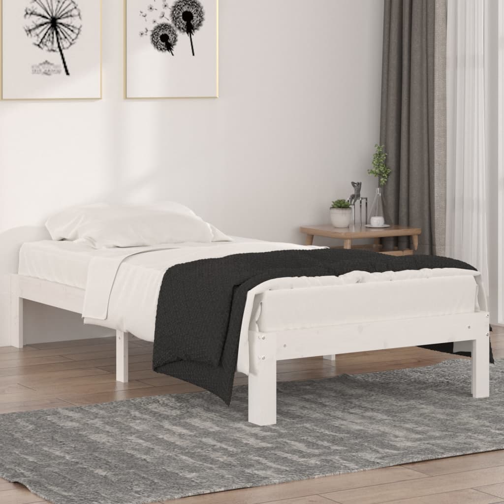 Bedframe massief hout 135x190 cm