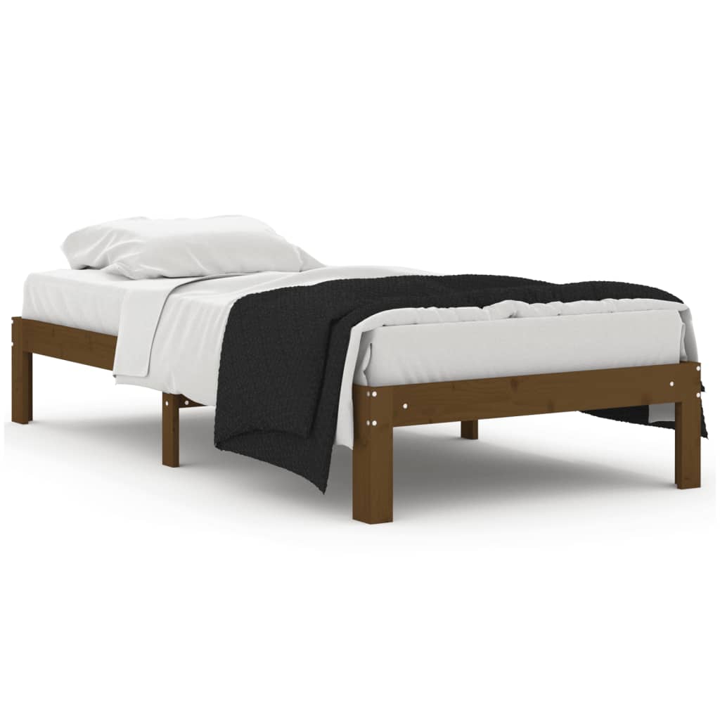 Bedframe massief hout 135x190 cm