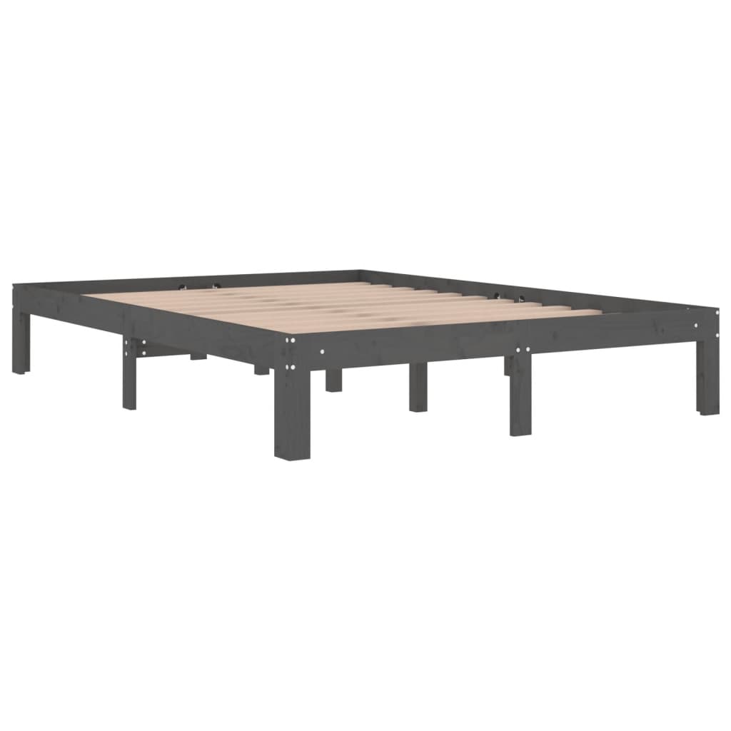 Cadre de lit bois massif 135x190 cm