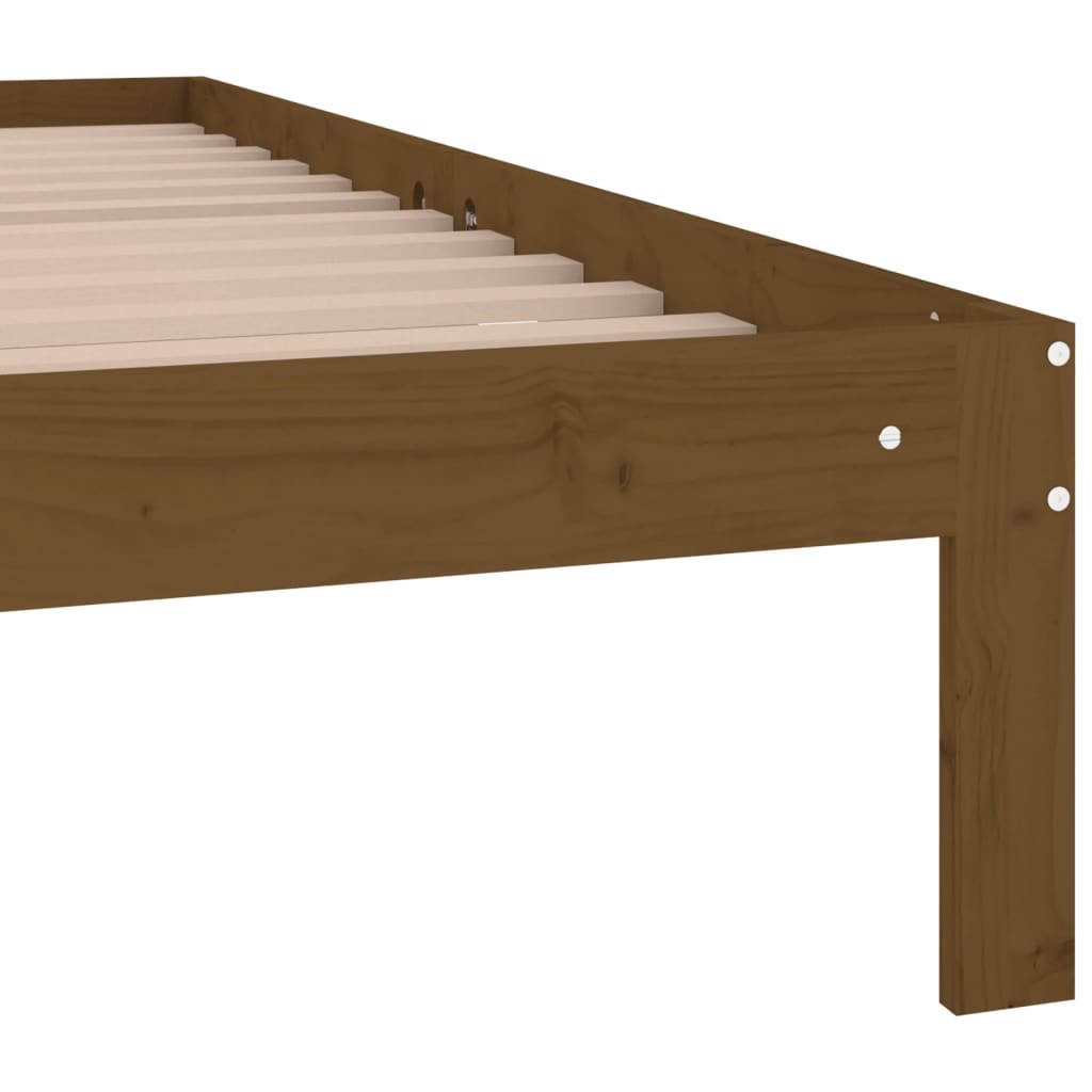 Bedframe massief hout 135x190 cm