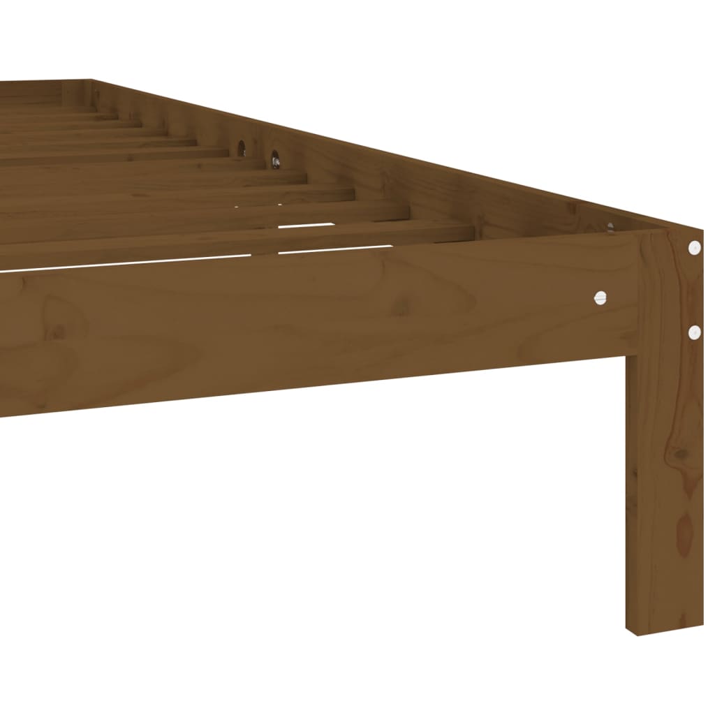 Bedframe massief grenenhout 200x200 cm