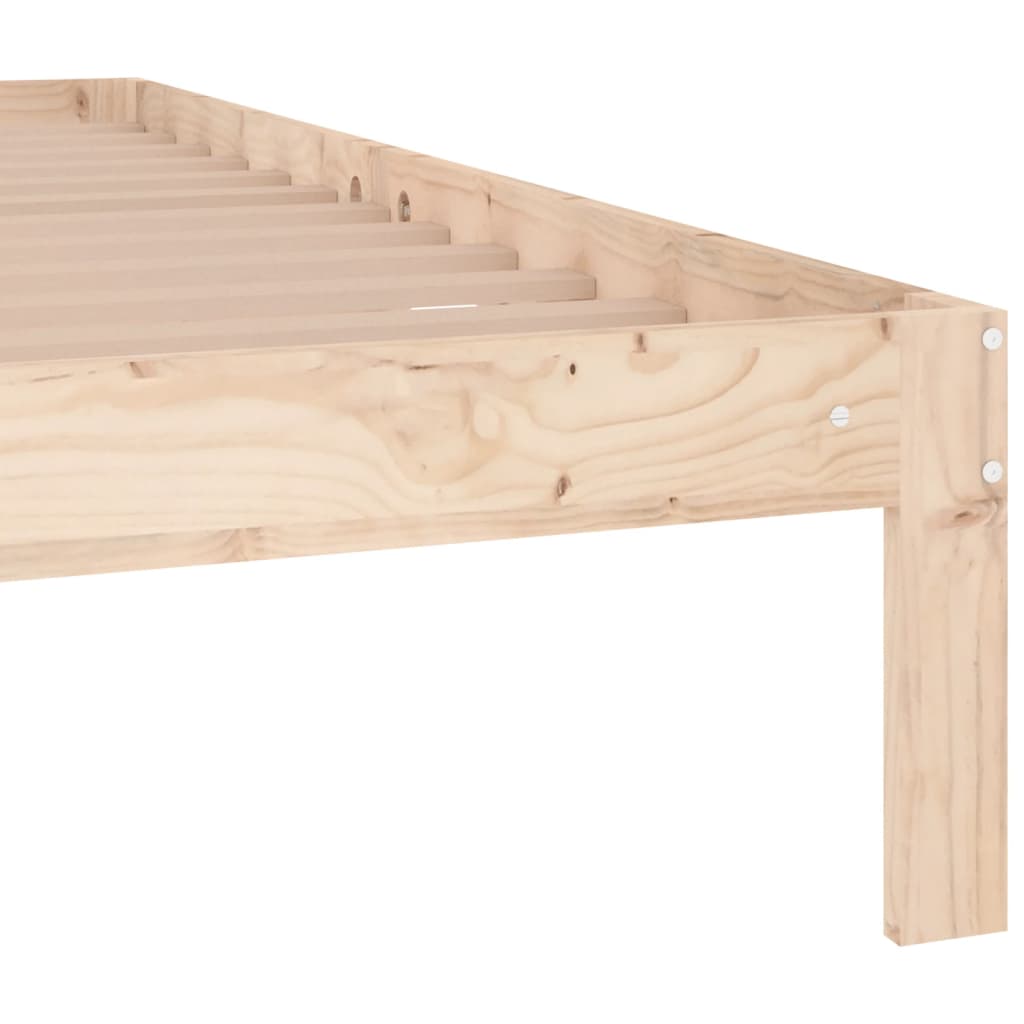 Bedframe massief hout 135x190 cm