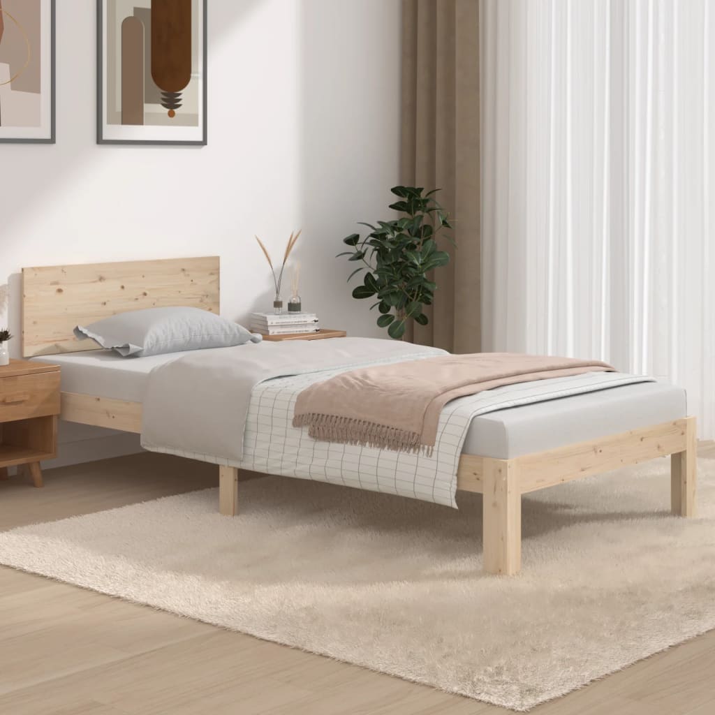 Bedframe massief grenenhout 100x200 cm