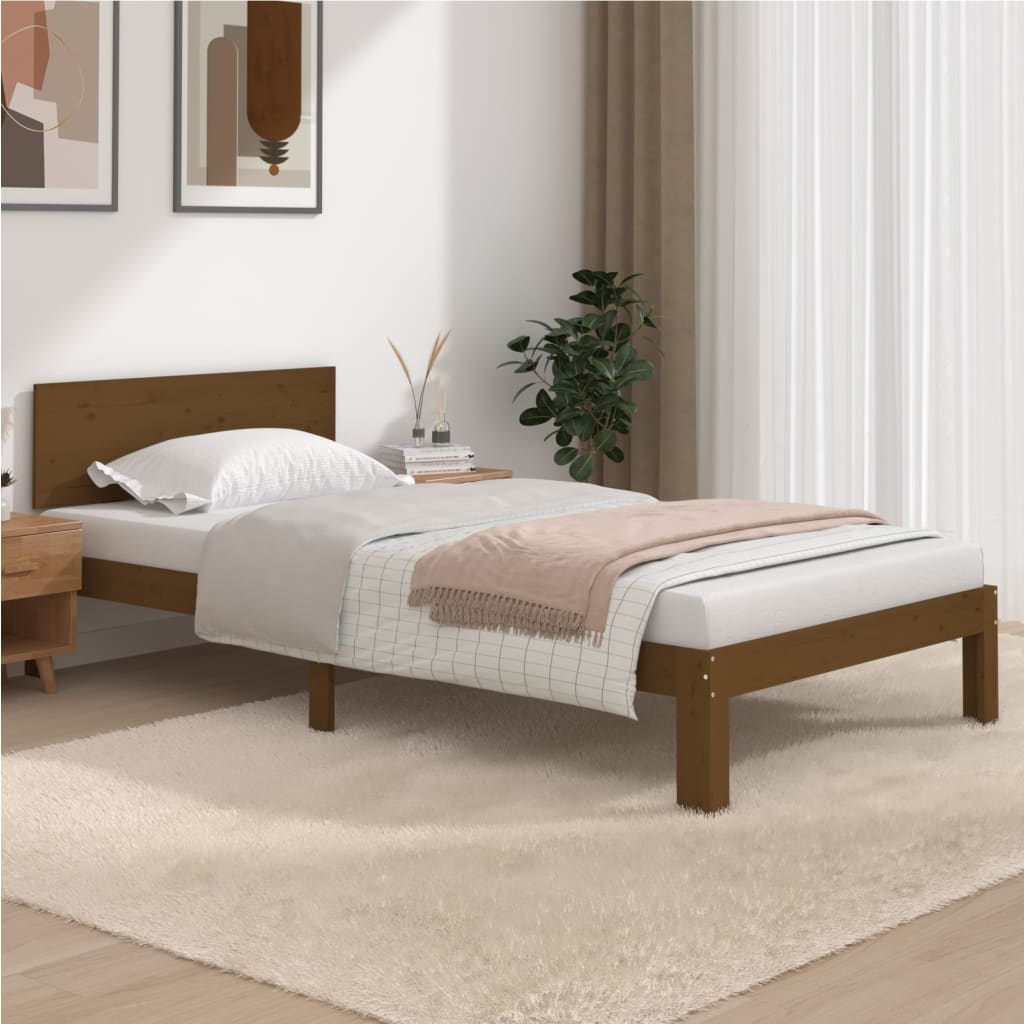 Bedframe massief grenenhout 100x200 cm