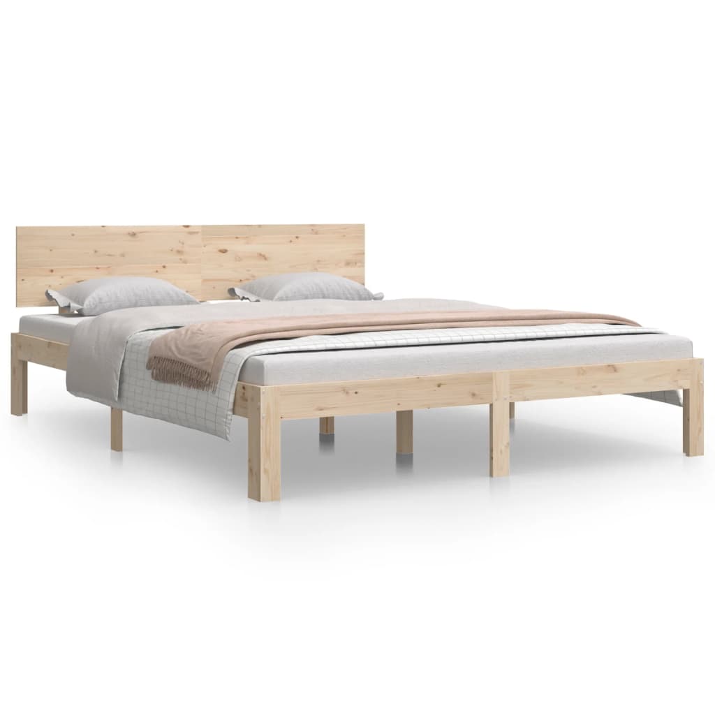 Bedframe massief hout 75x190 cm