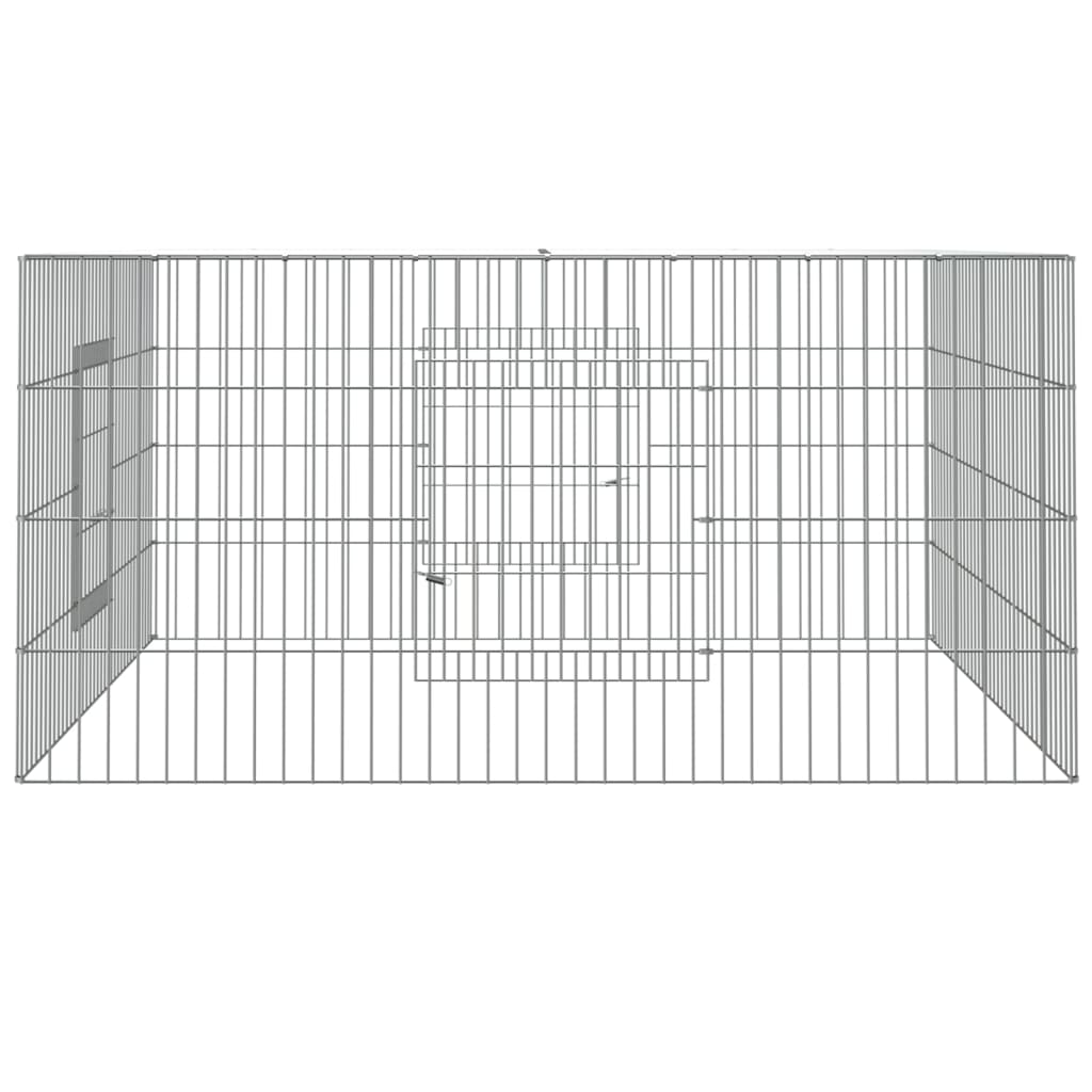 Cage à lapin 110x110x55 cm en fer galvanisé